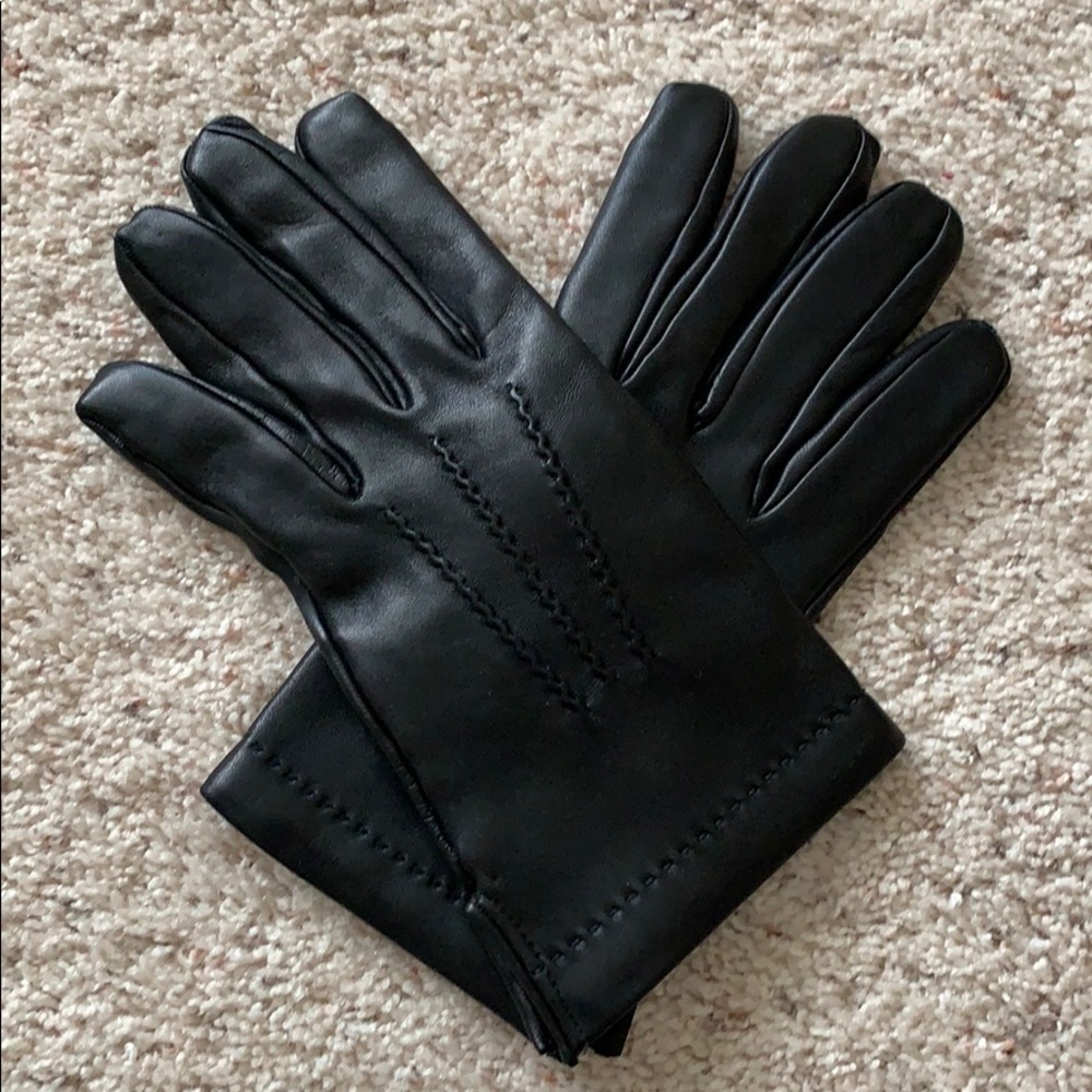 Italian Cashmere Lined Leather Gloves